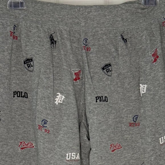 Polo Ralph Lauren Icons All Over Waffle Knit Lounge Sleepwear Pants Size Large - Picture 5 of 7